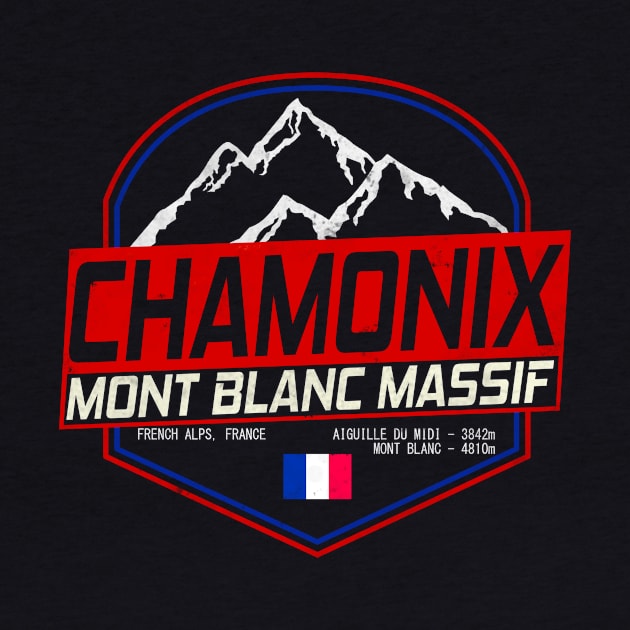 Retro Ski Chamonix Mont Blanc France Skiing and Mountain Biking Paradise by ChrisWilson